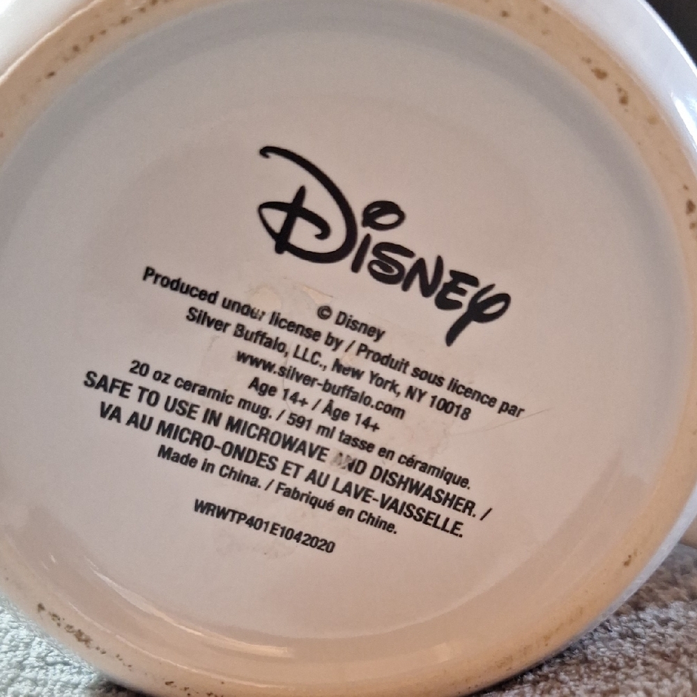 Disney Winnie the Pooh Off White Mug with Red Accents - Picture 6 of 6
